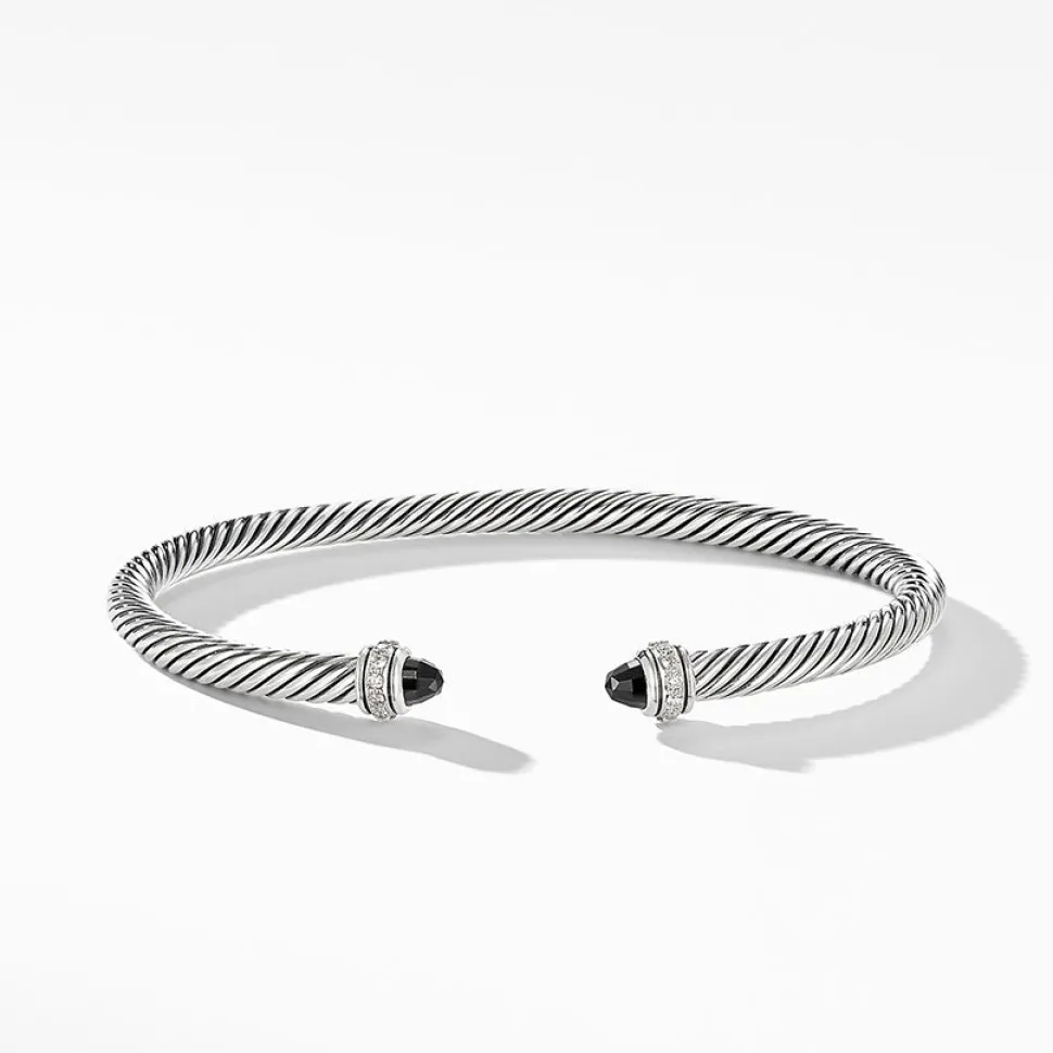 David Yurman Cable Classic Collection® Bracelet with Black Onyx and Diamonds
