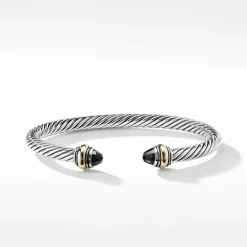 David Yurman Cable Classic Bracelet with Black Onyx and 14ct Gold
