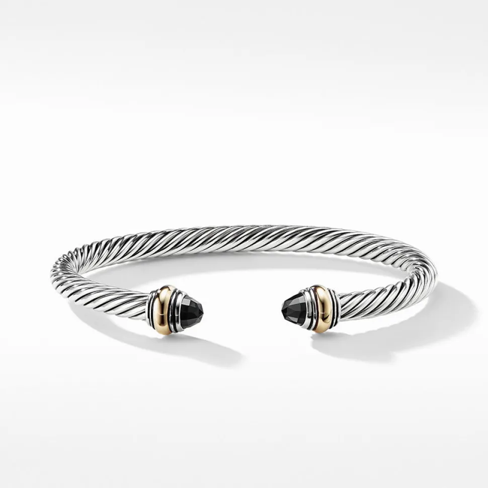 David Yurman Cable Classic Bracelet with Black Onyx and 14ct Gold