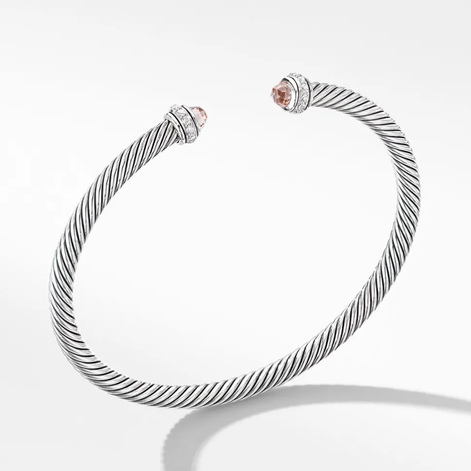 David Yurman Cable Classic Collection Bracelet with Morganite