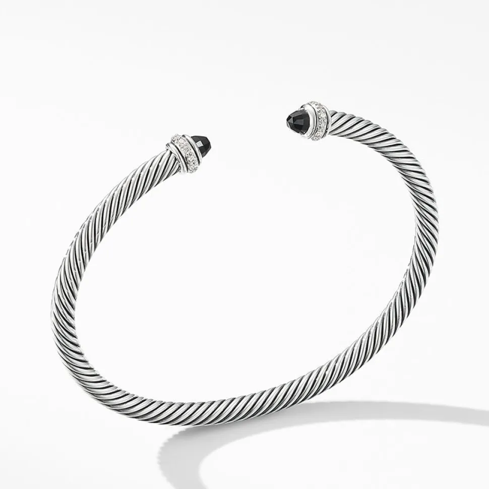 David Yurman Cable Classic Collection® Bracelet with Black Onyx and Diamonds