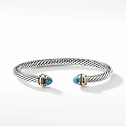 David Yurman Cable Classic Bracelet with Turquoise