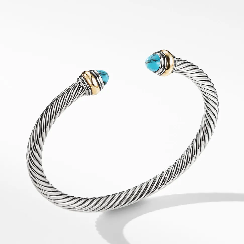 David Yurman Cable Classic Bracelet with Turquoise