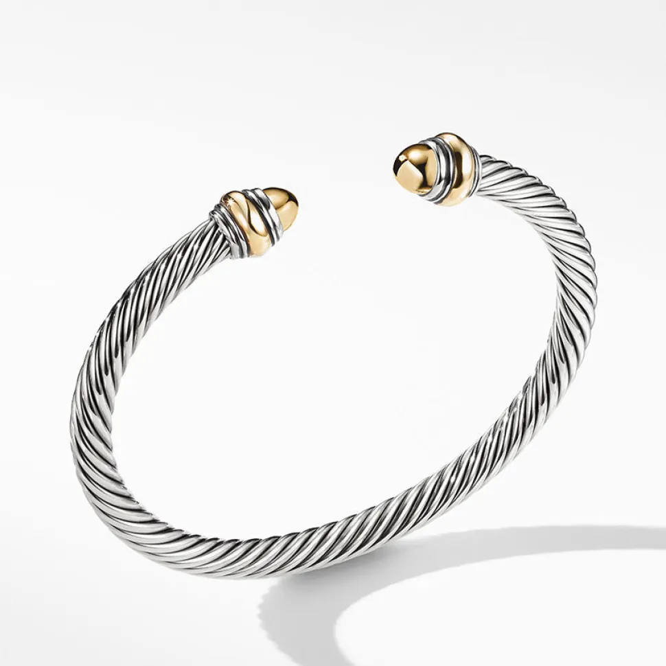 David Yurman Cable Classic Bracelet with 14ct Gold