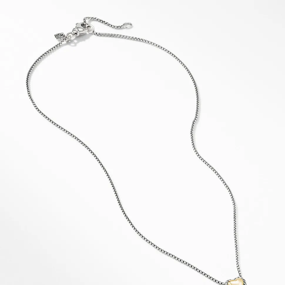 David Yurman Cable Cookie Classic Heart Necklace