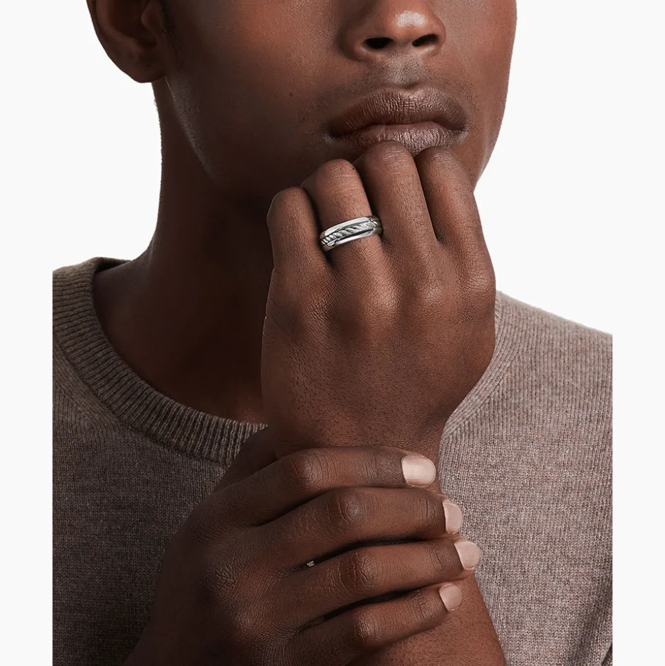 David Yurman Cable Inset Band Ring