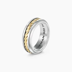 David Yurman Cable Inset Band Ring
