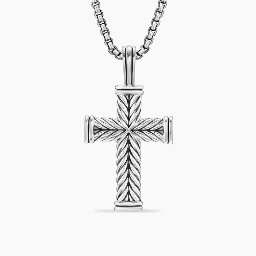 David Yurman Chevron Cross Pendant