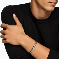 David Yurman Chevron Cuff Bracelet in Sterling Silver