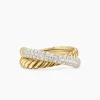 David Yurman Crossocer Two Row Ring