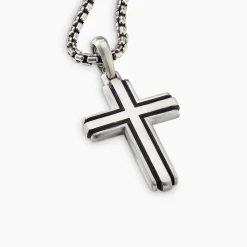 David Yurman Deco Cross Pendant