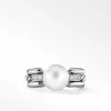 David Yurman DY Madison® Pearl Ring in Sterling Silver with Pavé Diamonds