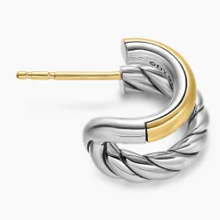 David Yurman DY Mercer® Double Hoop Huggie Earrings