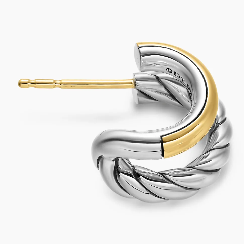 David Yurman DY Mercer® Double Hoop Huggie Earrings