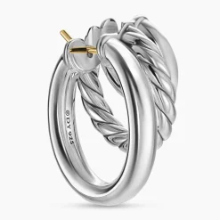 David Yurman DY Mercer® Three Row Hoop Earrings