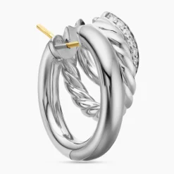 David Yurman DY Mercer® Three Row Hoop Earrings