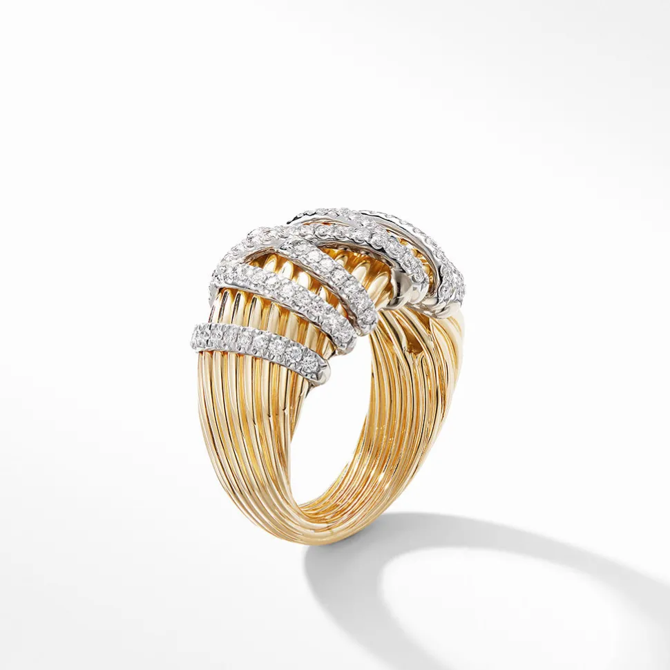 David Yurman Helena Dome Ring with Diamonds