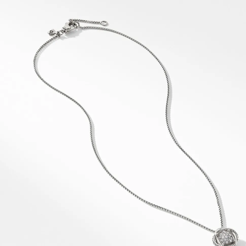 David Yurman Infinity Pendant Necklace with Diamonds