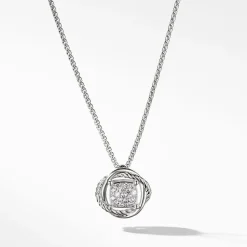 David Yurman Infinity Pendant Necklace with Diamonds