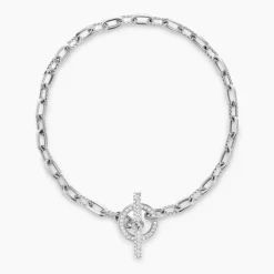 David Yurman Madison Pavé Toggle Chain Bracelet