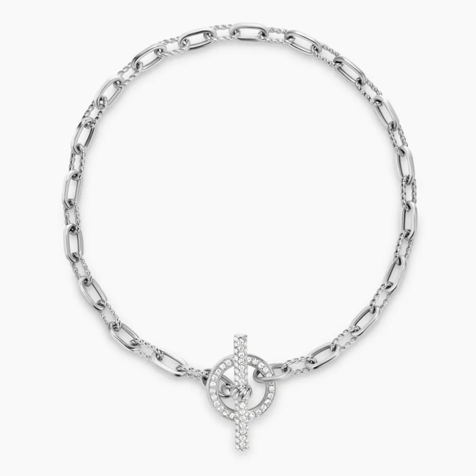 David Yurman Madison Pavé Toggle Chain Bracelet