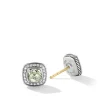 David Yurman Petite Albion® Stud Earrings with Prasiolite and Pavé Diamonds