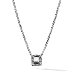 David Yurman Petite Chatelaine® Pavé Bezel Pendant Necklace with Prasiolite and Diamonds