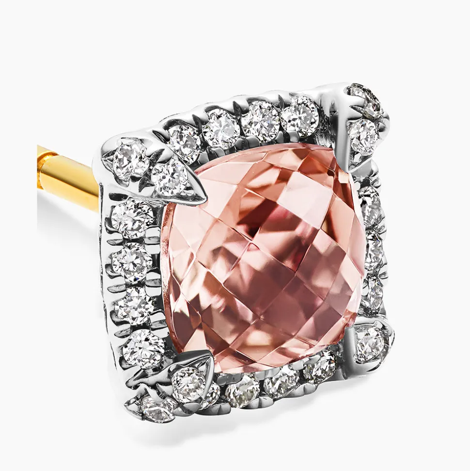 David Yurman Petite Chatelaine® Pavé Bezel Stud Earrings