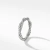 David Yurman Petite Infinity Twisted Ring with Pavé Diamonds