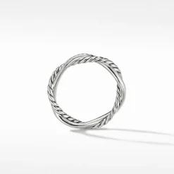 David Yurman Petite Infinity Twisted Ring with Pavé Diamonds
