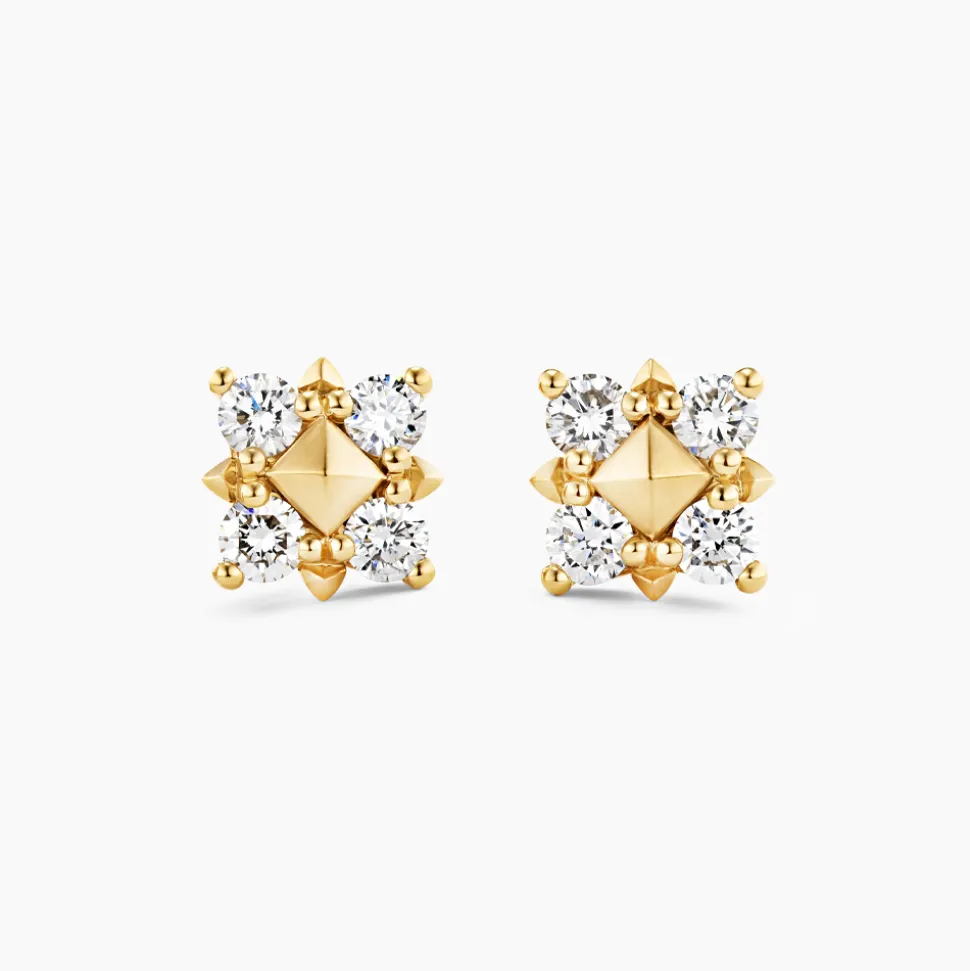 David Yurman Petite Modern Renaissance Pyramid Stud Earrings