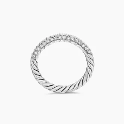 David Yurman Petite Pavé Stack Ring