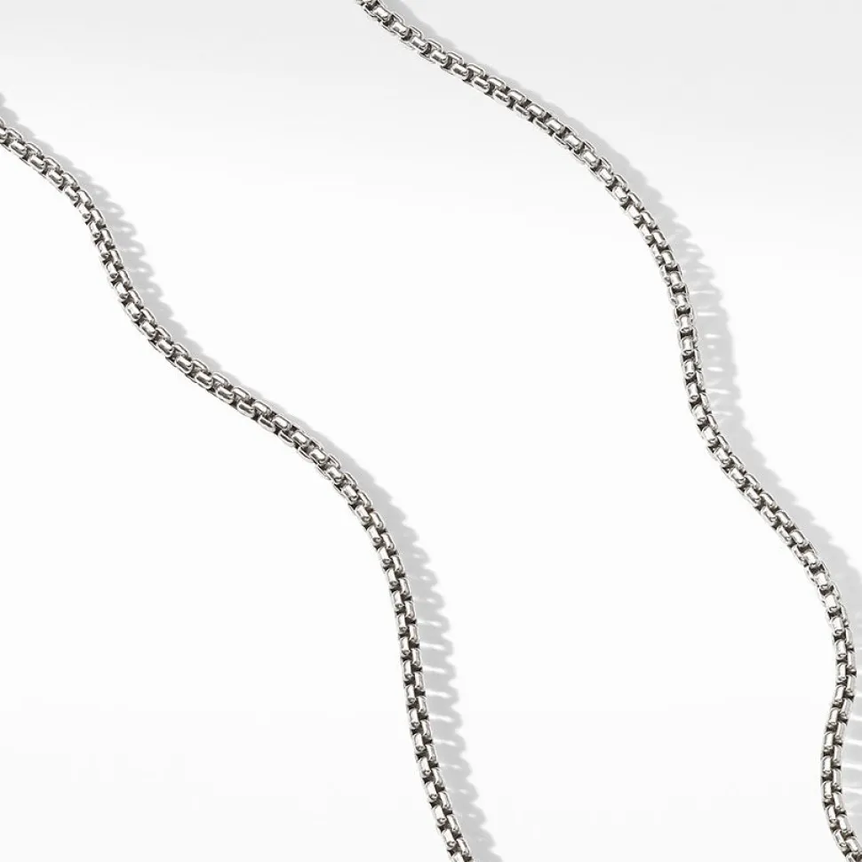 David Yurman Small Box Chain Necklace with an Accent of 14ct Gold