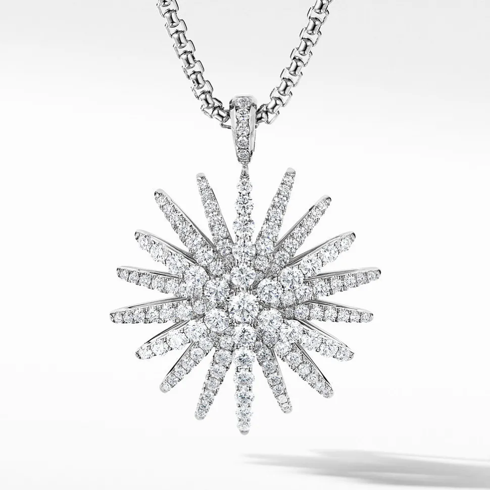 David Yurman Starburst Pendant with Pavé Diamonds