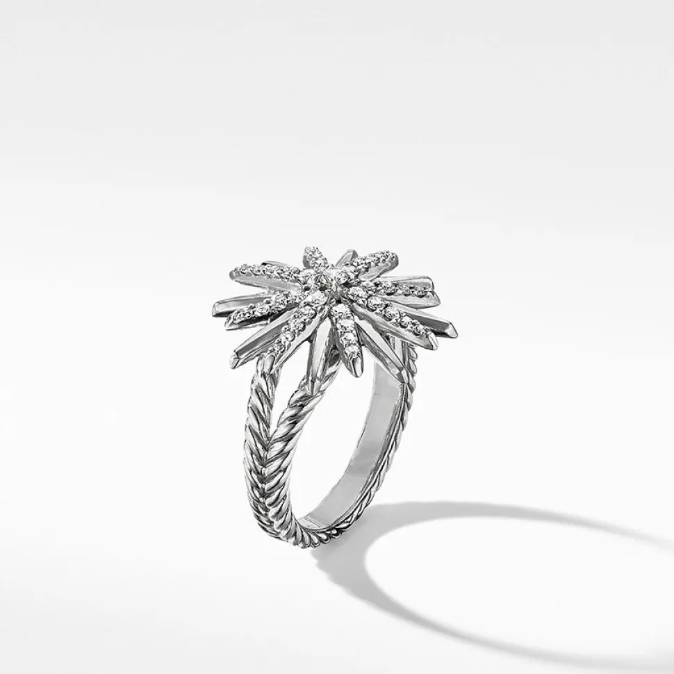 David Yurman Starburst Ring with Pavé Diamonds