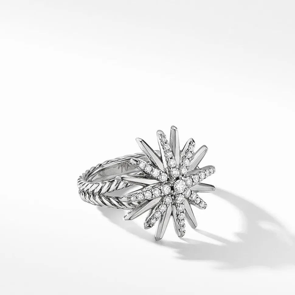 David Yurman Starburst Ring with Pavé Diamonds
