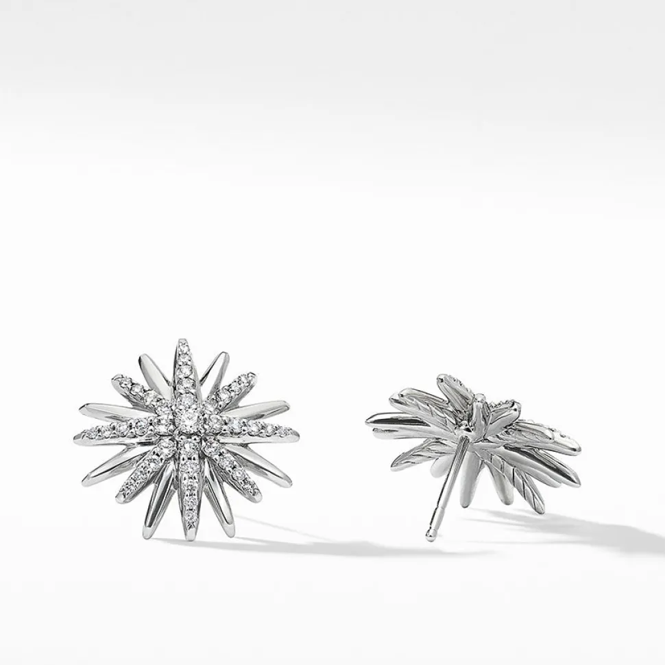 David Yurman Starburst Stud Earrings with Pavé Diamonds