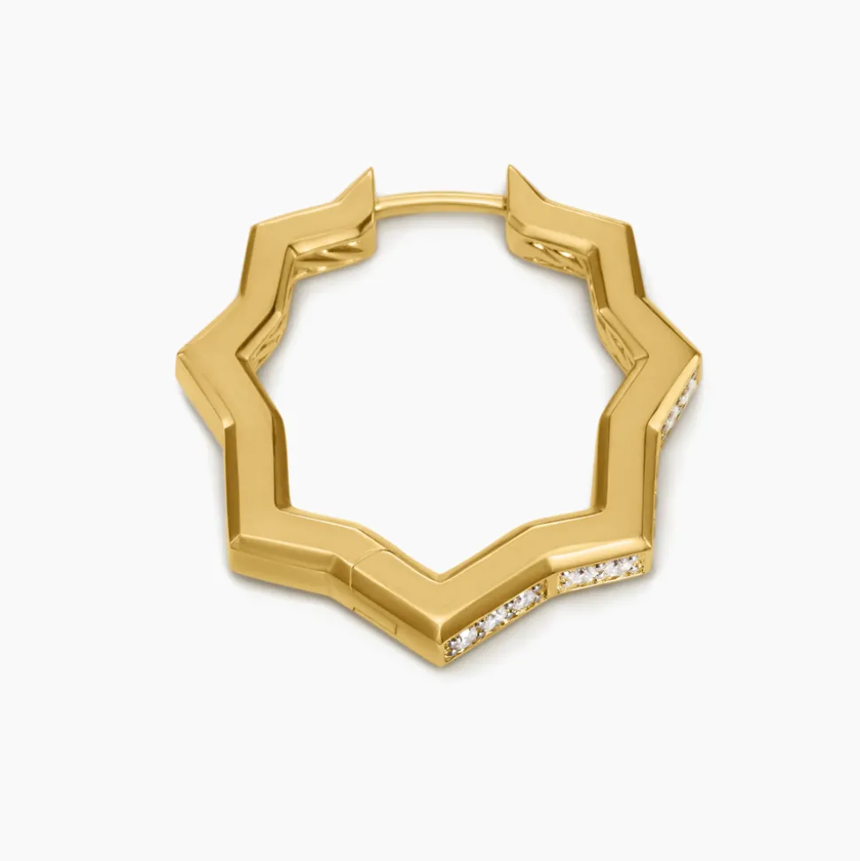 David Yurman Stax Zig Zag Hoop Earrings