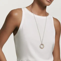 David Yurman The Crossover Collection® Pendant Necklace with 14ct Yellow Gold