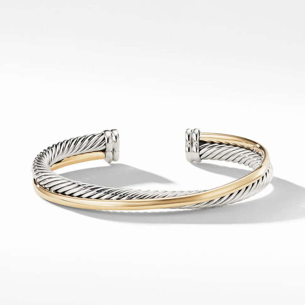 David Yurman The Crossover Collection® Cuff with 18ct Yellow Gold