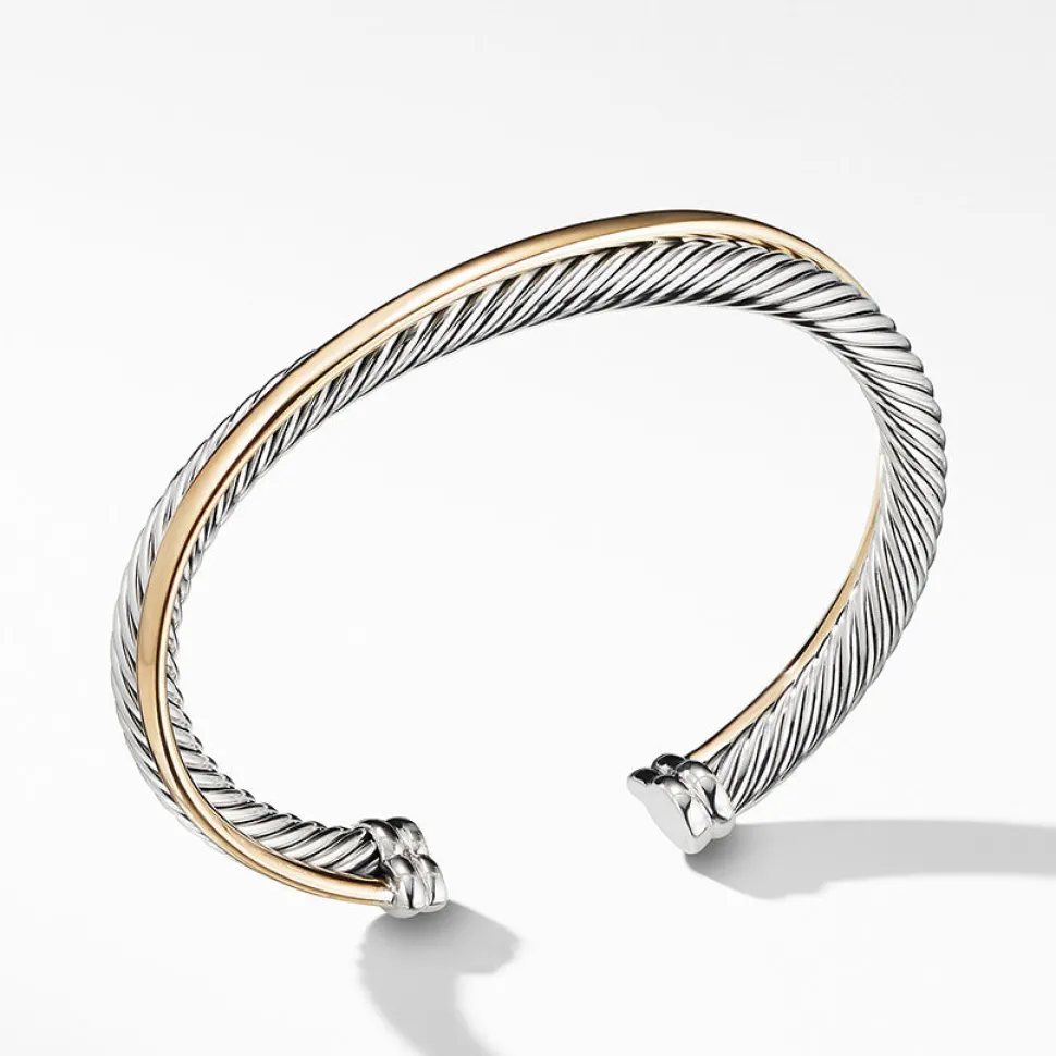 David Yurman The Crossover Collection® Cuff with 18ct Yellow Gold