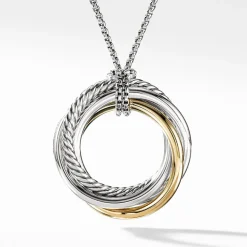 David Yurman The Crossover Collection® Pendant Necklace with 14ct Yellow Gold