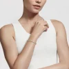 David Yurman X Bracelet with 14ct Gold
