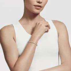 David Yurman X Bracelet with 14ct Gold