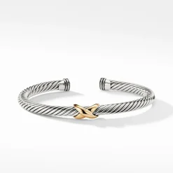 David Yurman X Bracelet with 14ct Gold