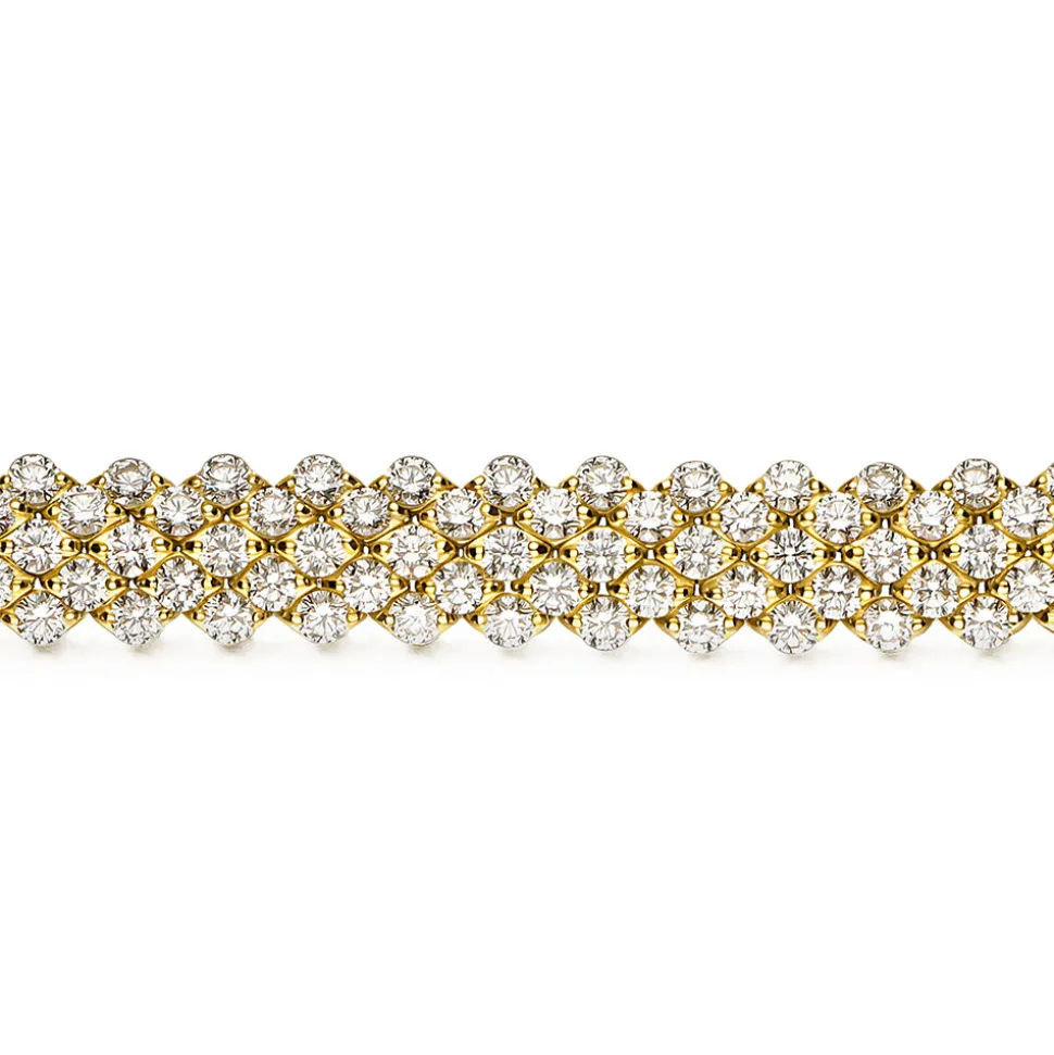 10.66 Diamond Yellow Gold Bracelet