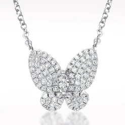 Essence 0.92ct Diamond White Gold Necklace