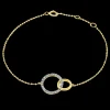 Eternal 0.13ct Diamond Yellow Gold Bracelet