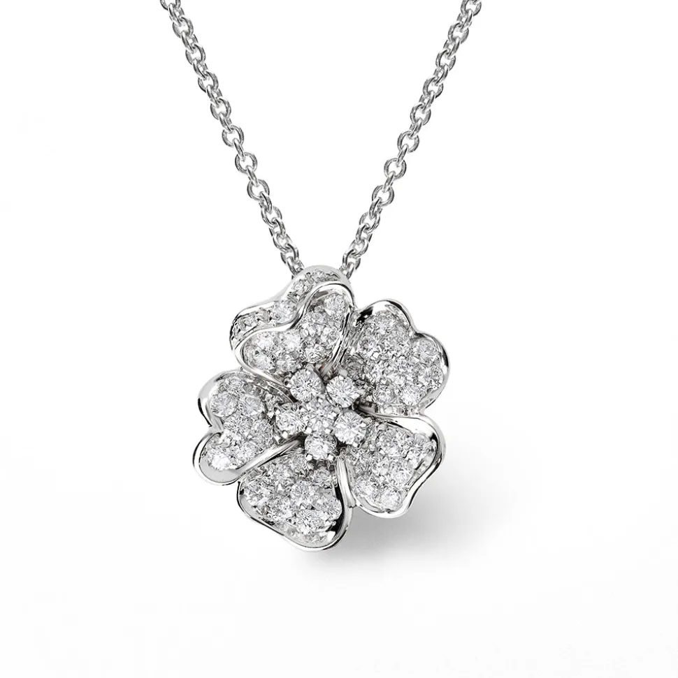 Flora 1.24ct Diamond White Gold Necklace