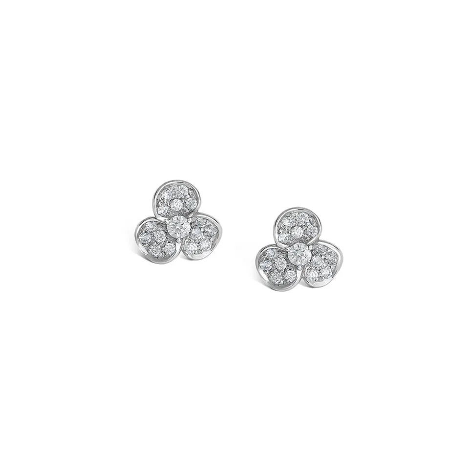Flora 0.34ct Diamond White Gold Earrings